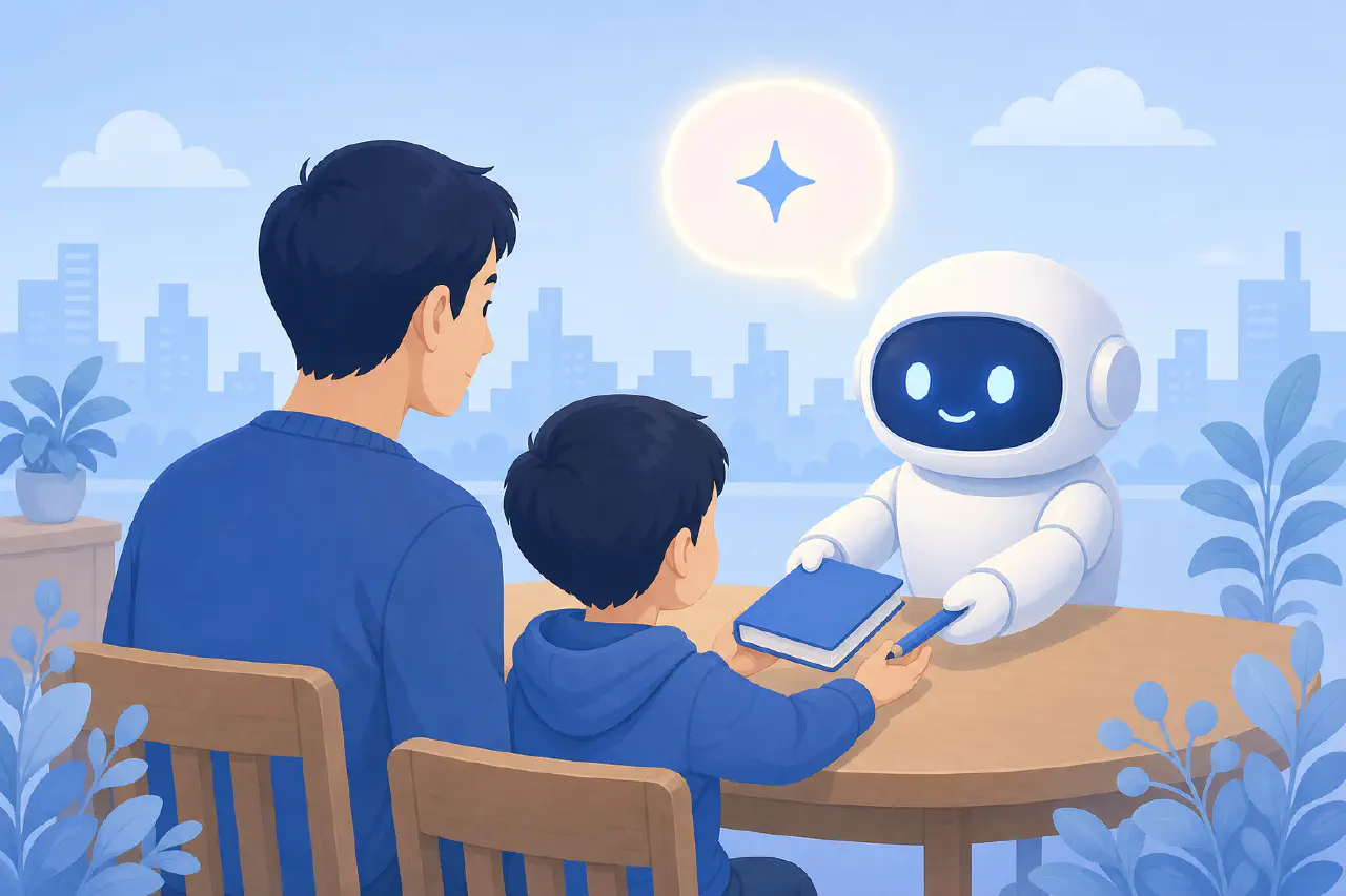 【現役エンジニアの父親が解説】子供と生成AIの付き合い方と親の役割 — 何歳からOK？宿題に使うのはアリ？家庭のルール作りガイド